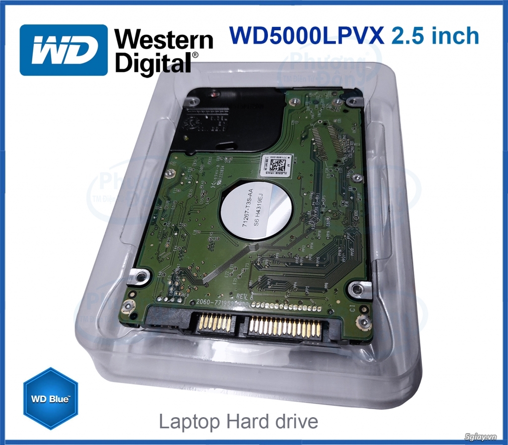 Ổ cứng Laptop WD Blue 500GB- WD5000LPVX SATA 6Gb/s 5400 Rpm Cache 8M - 2