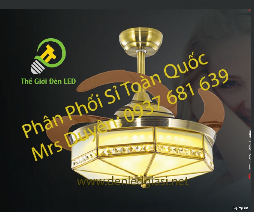 Đèn Quạt trần đồng ĐQĐ5652