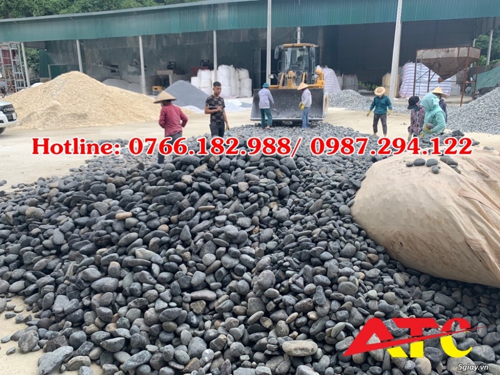 Bán đá cuội xanh đen trang trí tiểu cảnh, sân vườn - 7