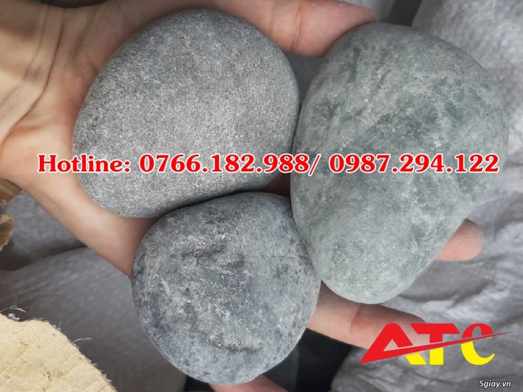 Bán đá cuội xanh đen trang trí tiểu cảnh, sân vườn - 6