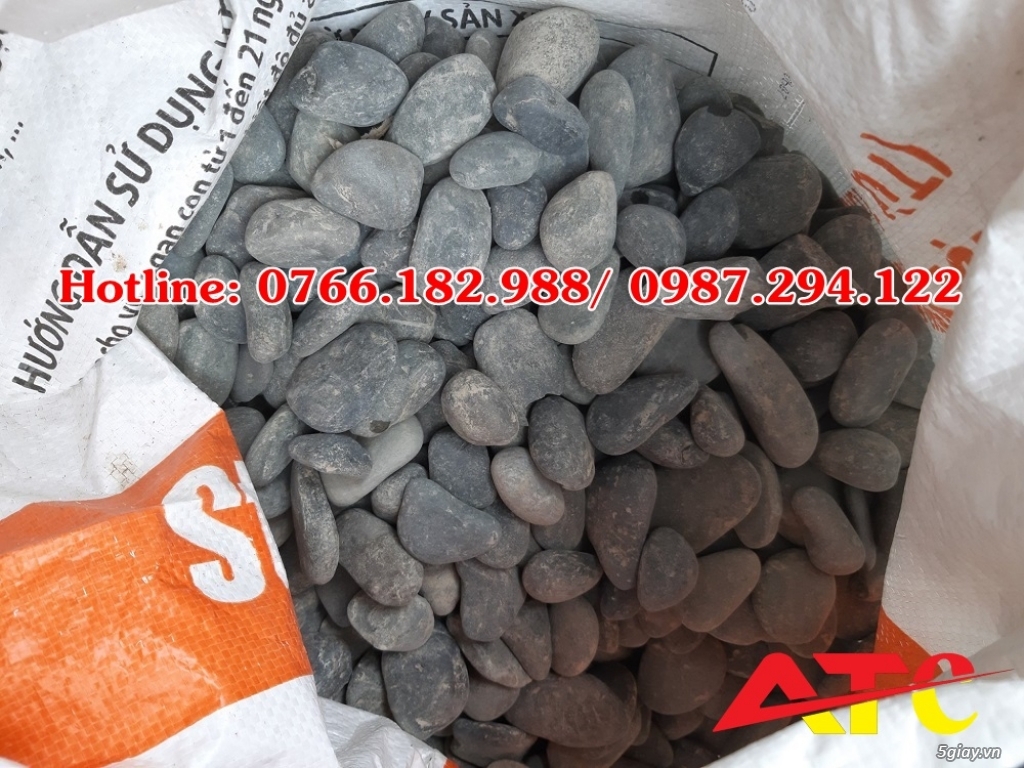 Bán đá cuội xanh đen trang trí tiểu cảnh, sân vườn - 5