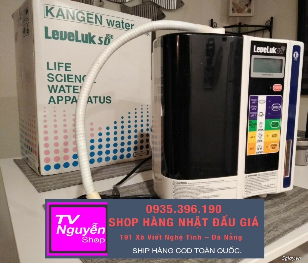 Máy lọc nước ion kiềm Leveluk Kangen SD 501 hàng Nhật mới 100%. - 3