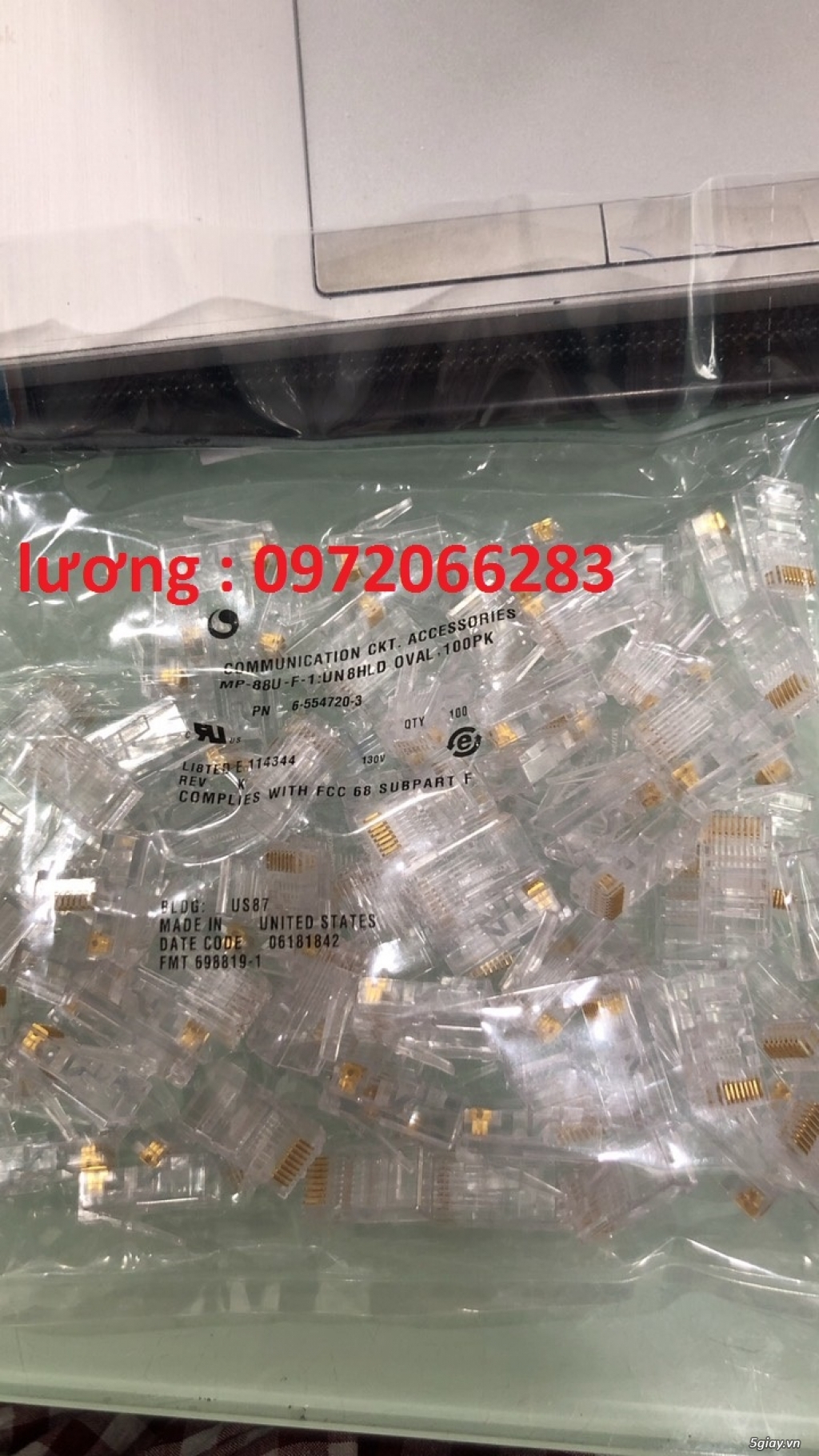 Hạt mạng RJ45 Cat6 Commscope/ AMP mã 6-554720-3 - 2