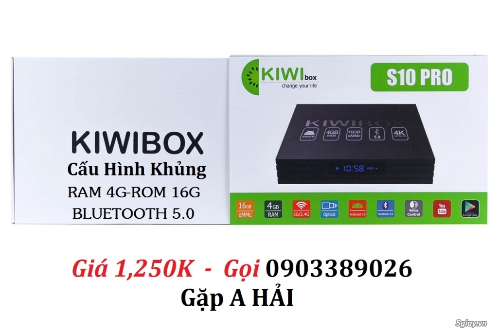 Đầu KiWiBox S10 PRO Cấu hình khủng giá rẻ, Hàng chính hãng - 3