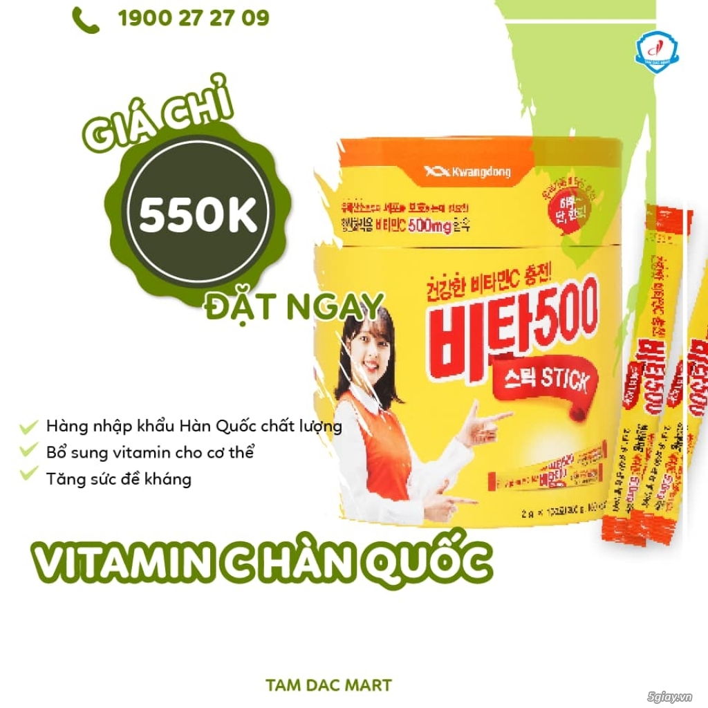 Vitamin C Hàn Quốc - tăng cường sức đề kháng