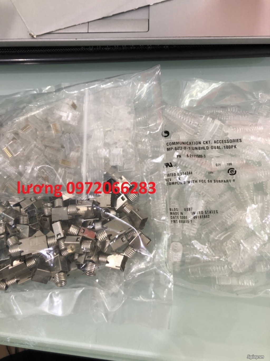 Hạt Mạng AMP ( 6-2111989-3 ) Modular Plug, Category 6, Shielded Chính - 4
