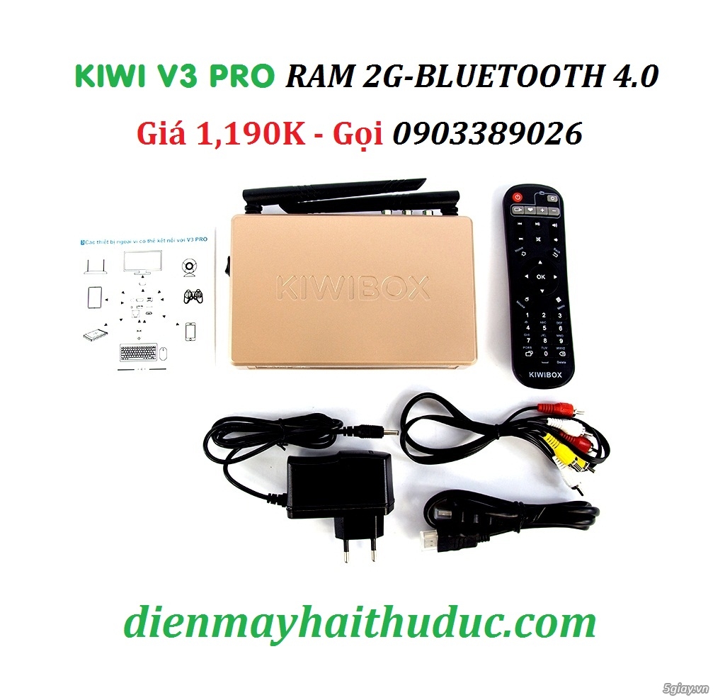 Đầu KiWiBox V3 PRO Bluetooth khuyến mãi chuột không dây - 3