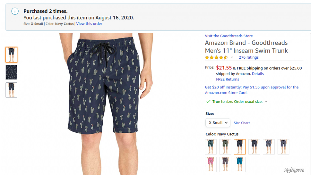 Cần bán: áo sơ mi, quần short Amazon Brand - 1