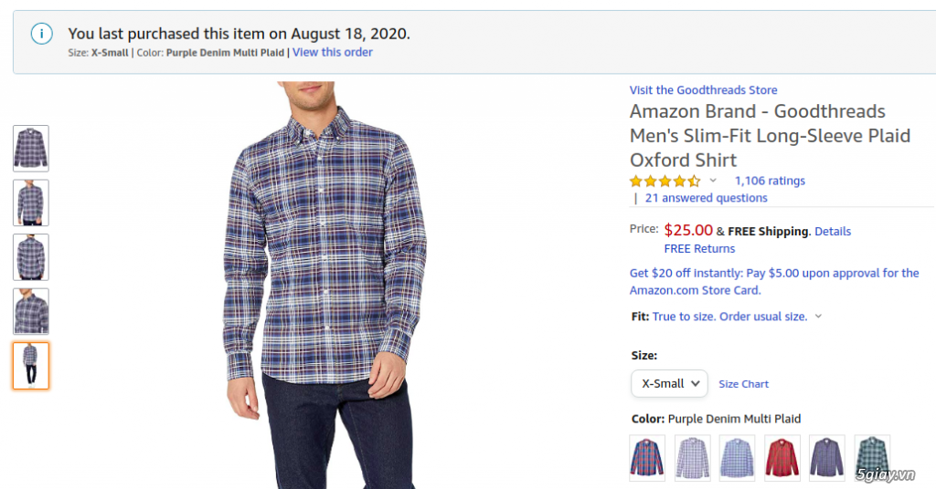 Cần bán: áo sơ mi, quần short Amazon Brand