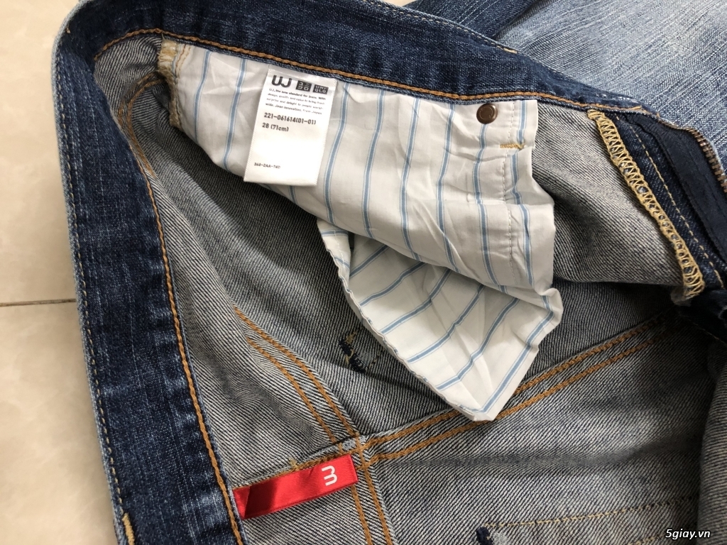 2 Jean nhật uniqlo đẹp mới size 32 - 17