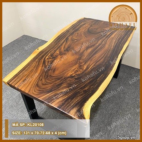 Cần bán : Bộ bàn 4 ghế gỗ me tây nguyên khối được nhập từ Campuchia - 4