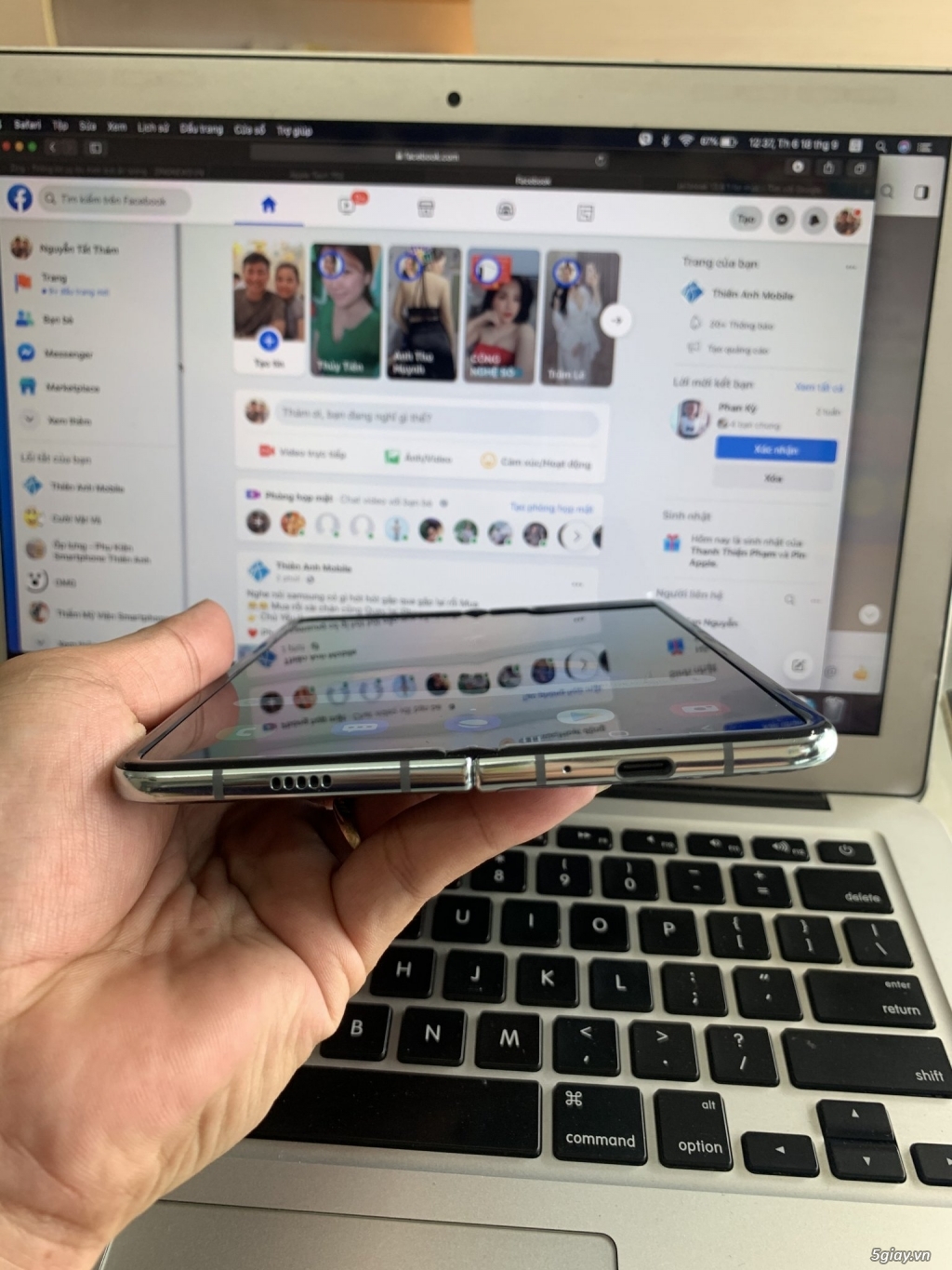 Galaxy Fold 5g xtay Hàn Quốc 98-99%