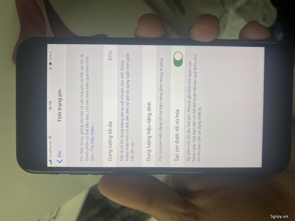 Iphone 7plus đen bóng 128gb - 4