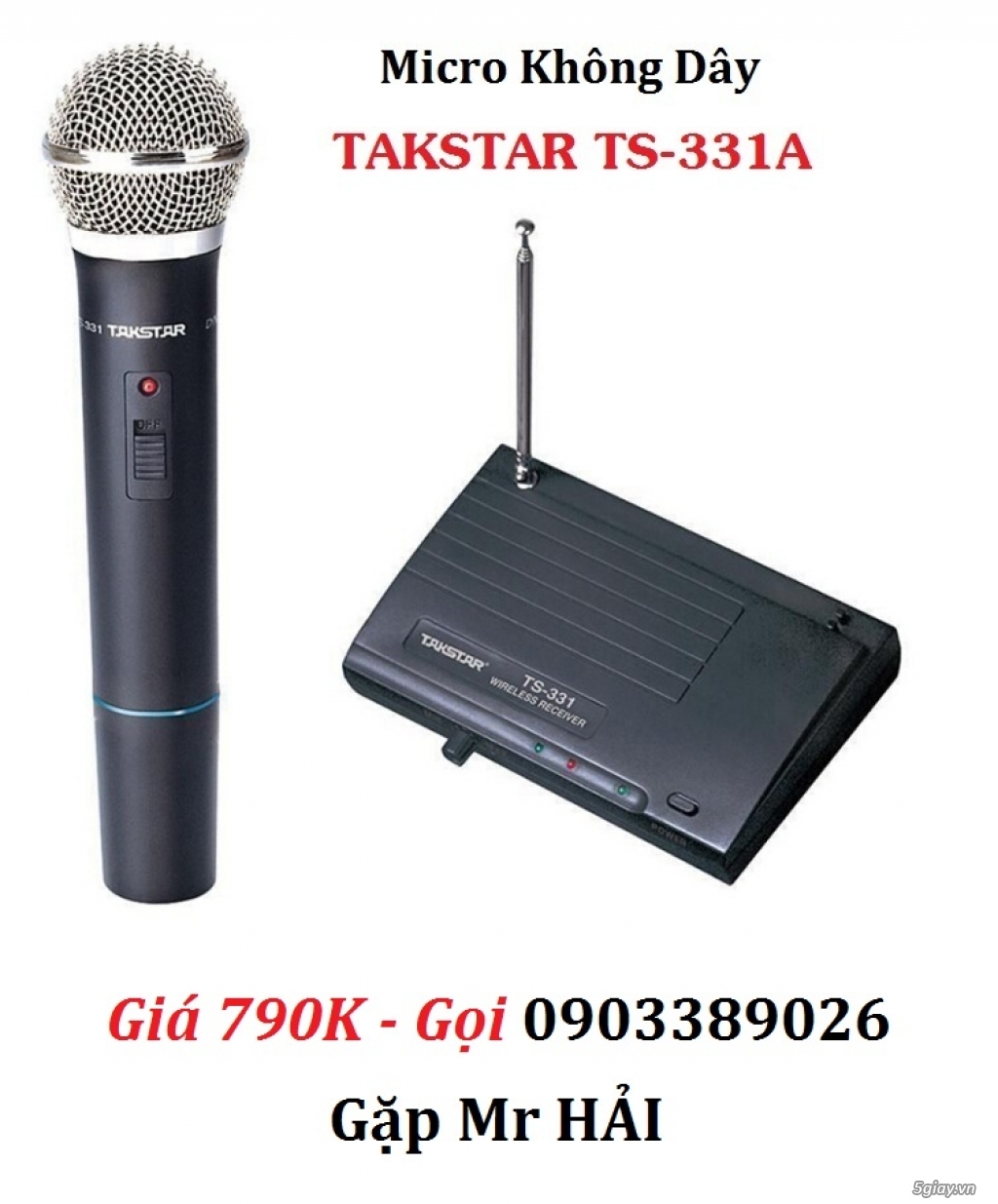 Micro không dây xa đến 100m Takstar TS-331A hàng chính hãng giá đẹp - 4