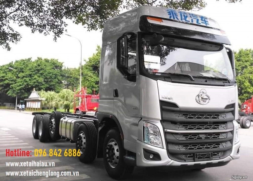 Xe tải thùng mui bạt chenglong 5 chân 5 giò 10x4, 21 22 tấn, thùng dài - 1