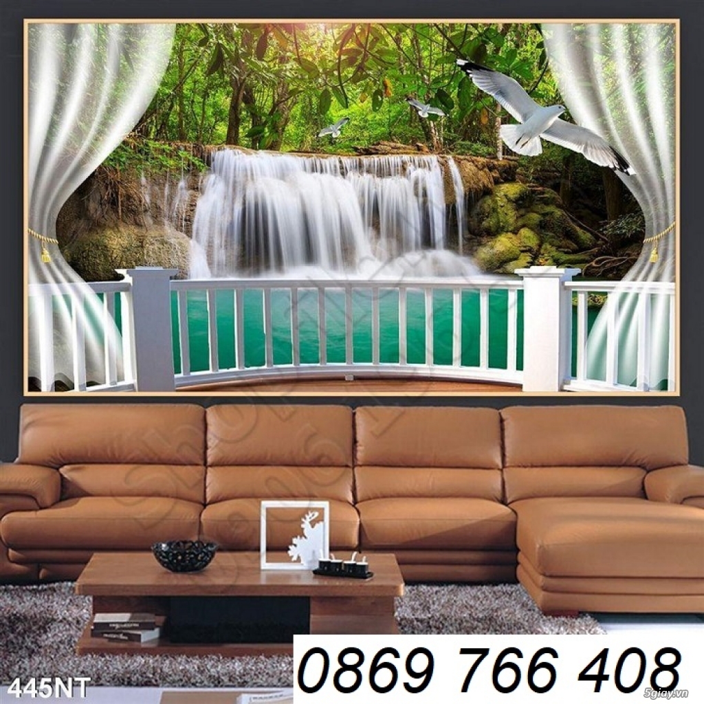 Gạch tranh 3d cửa sổ phong cảnh - 1