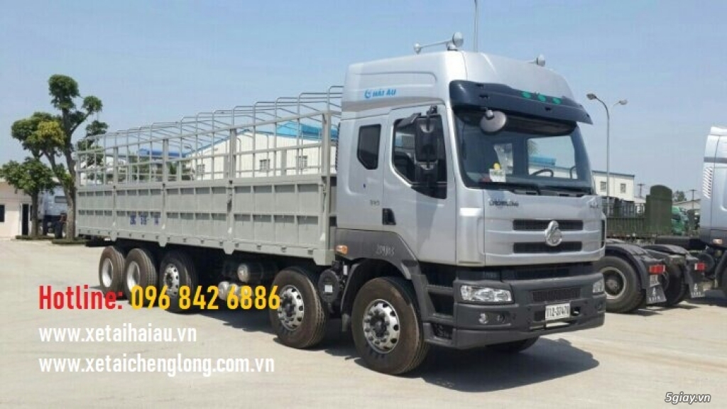 Xe tải thùng mui bạt chenglong 5 chân 5 giò 10x4, 21 22 tấn, thùng dài