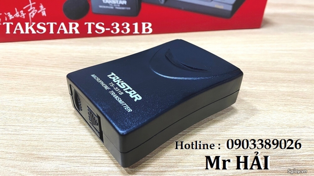 Micro không dây Takstar TS-331B hỗ trợ mic choàng đầu và cài áo - 3