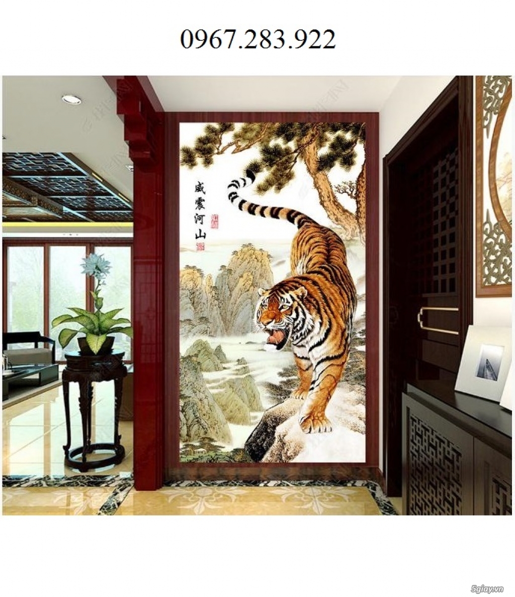 Tranh gạch 3D hổ rừng - 4