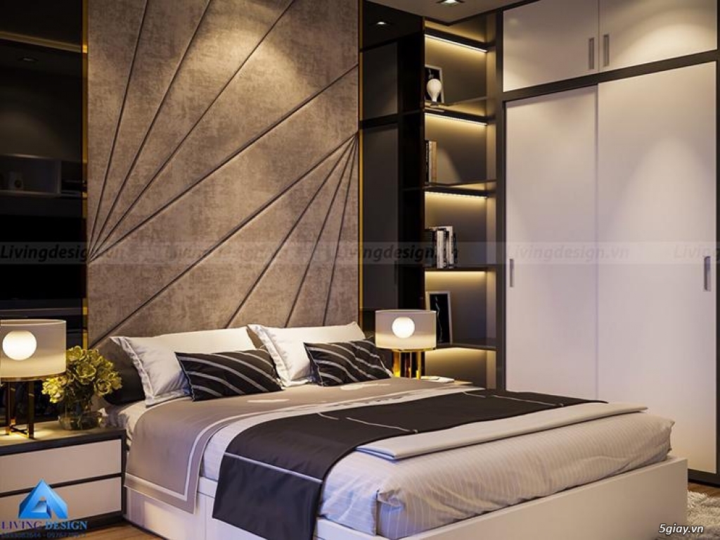 Thiết kế nội thất căn hộ Sunwah Pearl 2PN phong cách hiện đại - 9