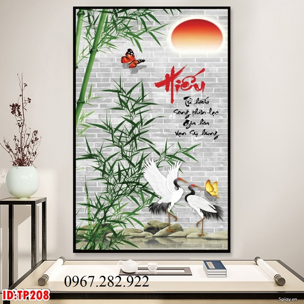 Tranh gạch 3D thư pháp - 2