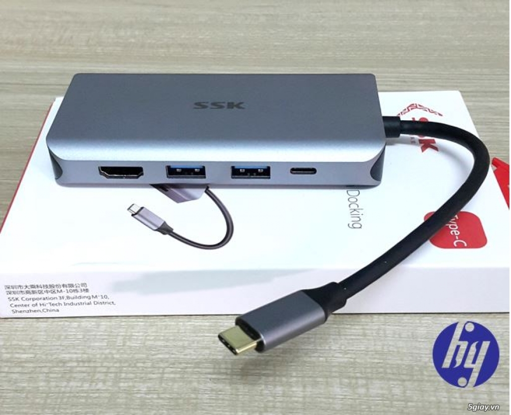 SSK SC100 Hỗ trợ các cổng kết nối Ethernet, HDMI, VGA,... - 2