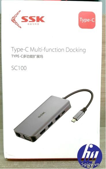 SSK SC100 Hỗ trợ các cổng kết nối Ethernet, HDMI, VGA,... - 1