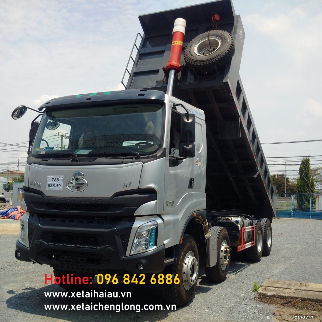 Bán xe tải ben chenglong  3 4 chân cầu, 10 12 15 20 25 30 khối rẻ - 4