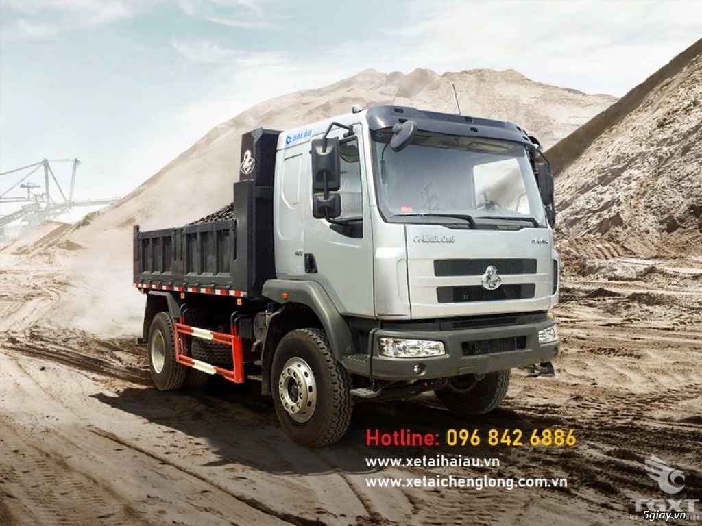 Bán xe tải ben chenglong  3 4 chân cầu, 10 12 15 20 25 30 khối rẻ - 2