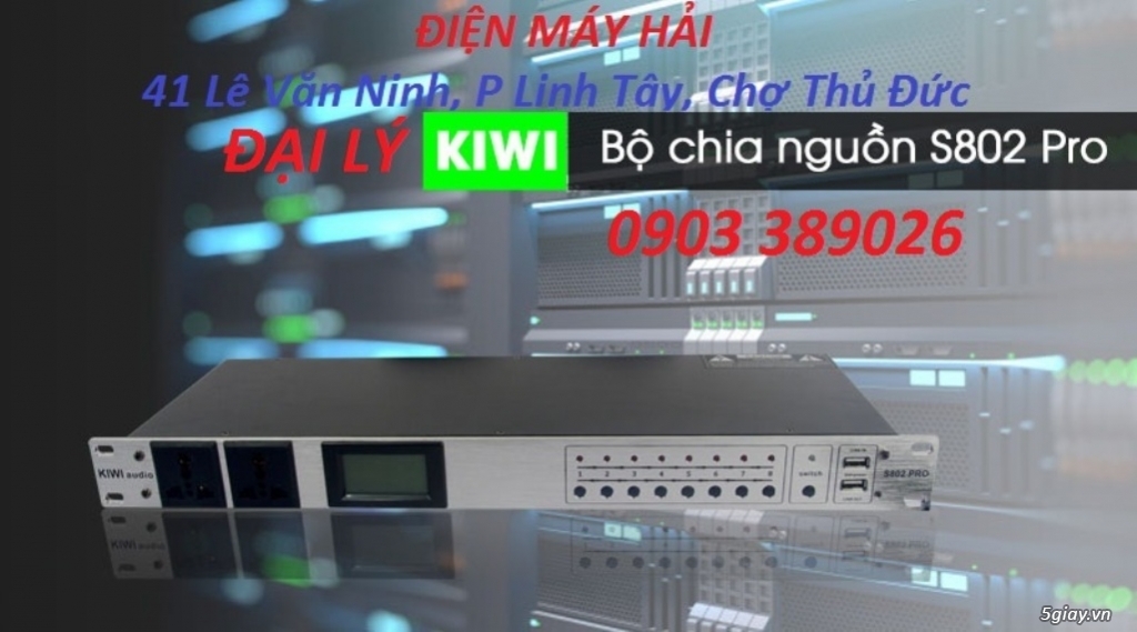 Quản  lý nguồn 10 cổng Kiwi S802 PRO dùng cho dàn nhạc karaoke