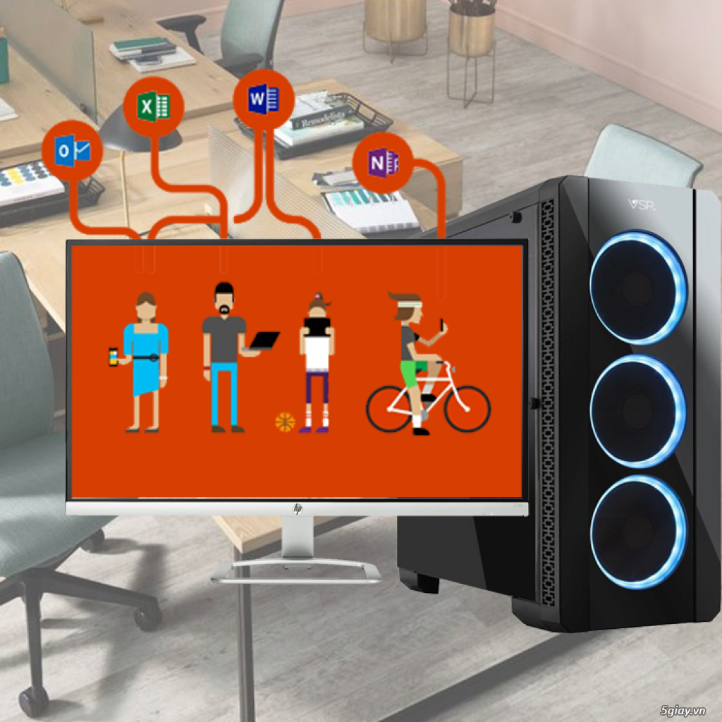 Máy tính văn phòng cấu hình cao giá rẻ 12 nhân 24 luồng Dual X5670