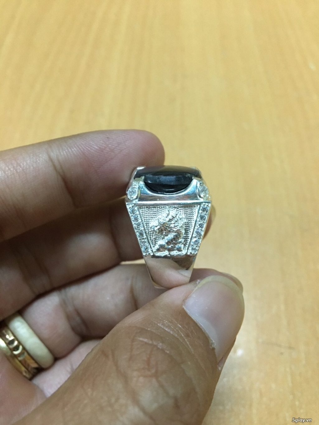 Nhẫn bạc cao cấp 950 gắn đá Ruby Saphia thiên nhiên 100% độc đẹp khủng - 34