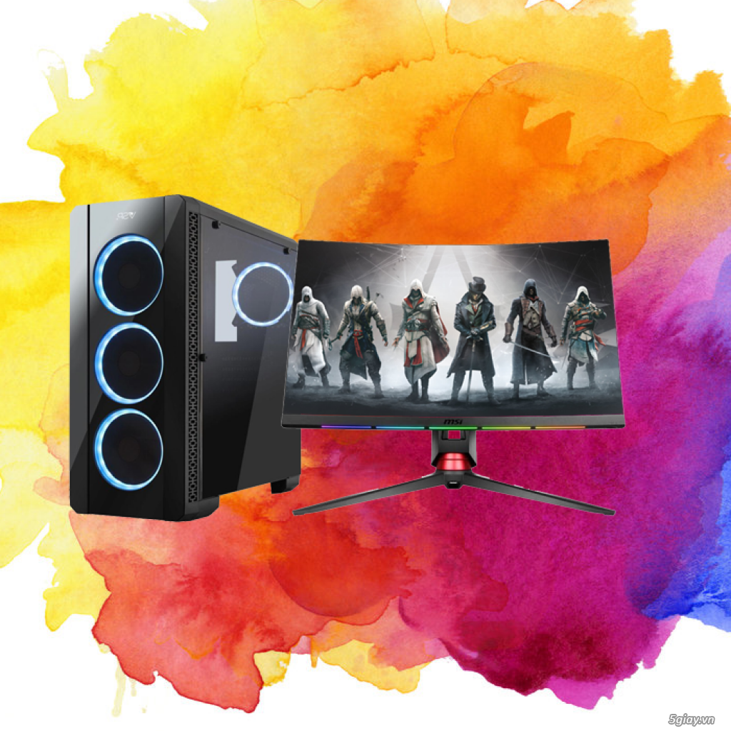 PC 12C 24LUỒNG RX570 8G FULL BOX NOX ĐỒ HỌA RENDER - 1
