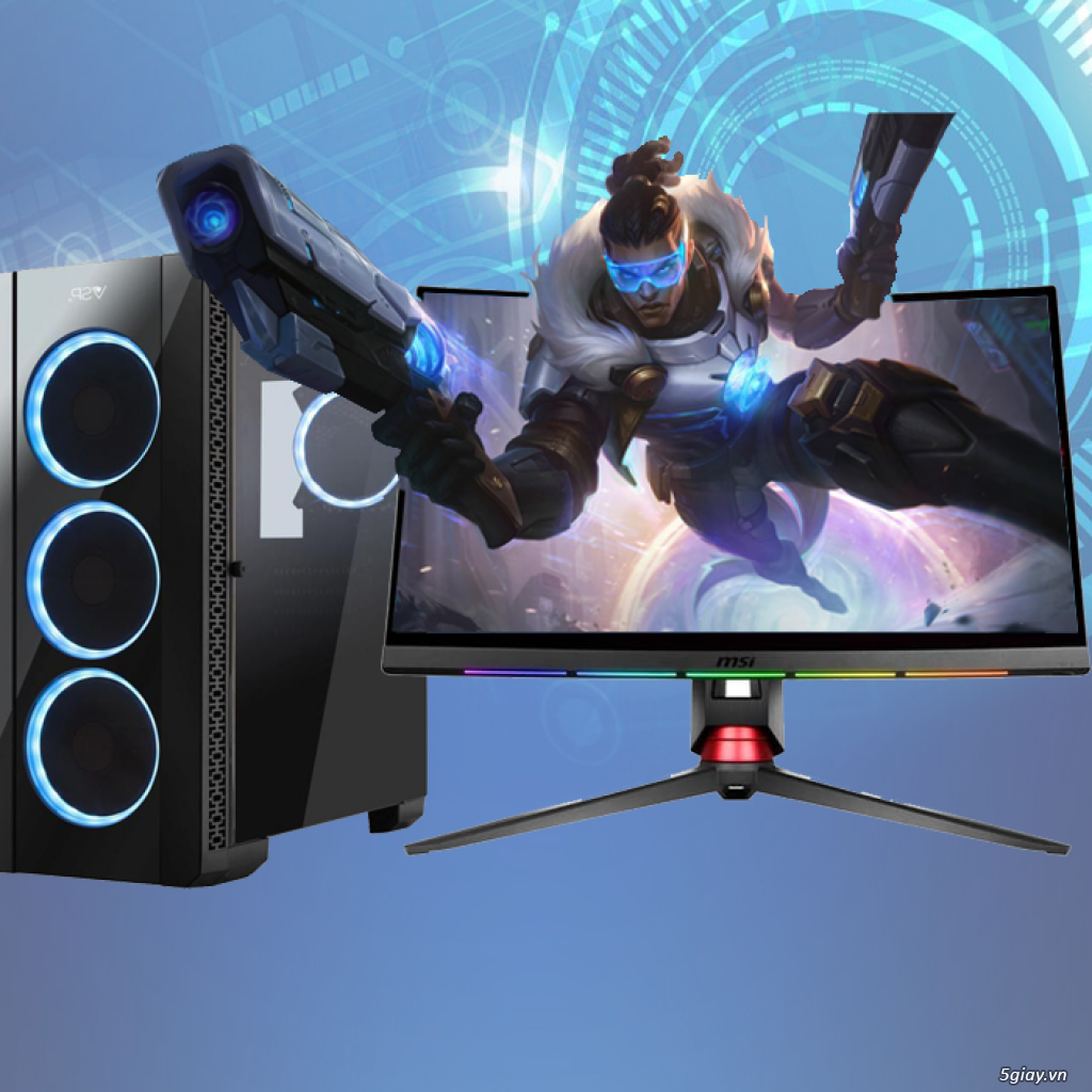 PC DUAL E5-2650v2 RX580 8G RENDER GAME NOX 32LUỒNG