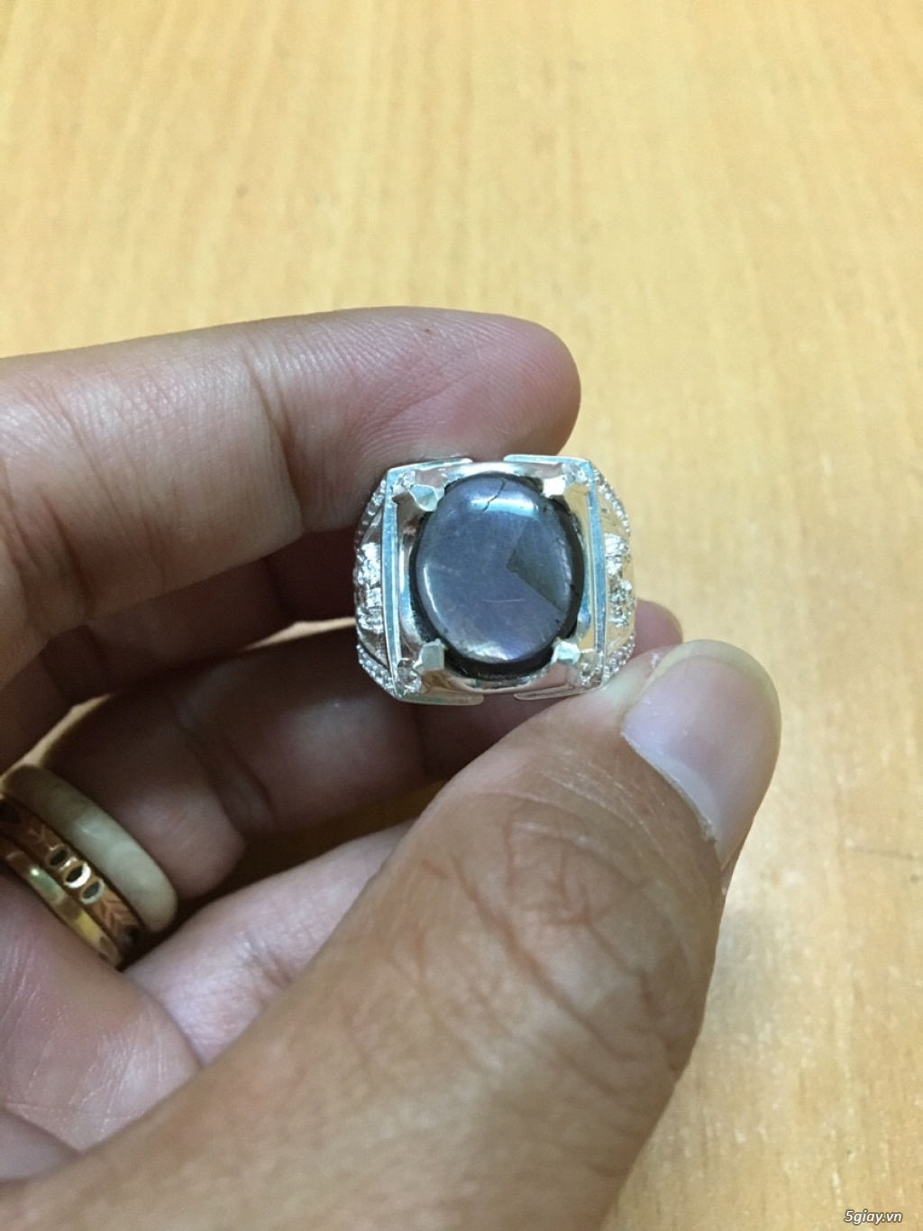 Nhẫn bạc cao cấp 950 gắn đá Ruby Saphia thiên nhiên 100% độc đẹp khủng - 35