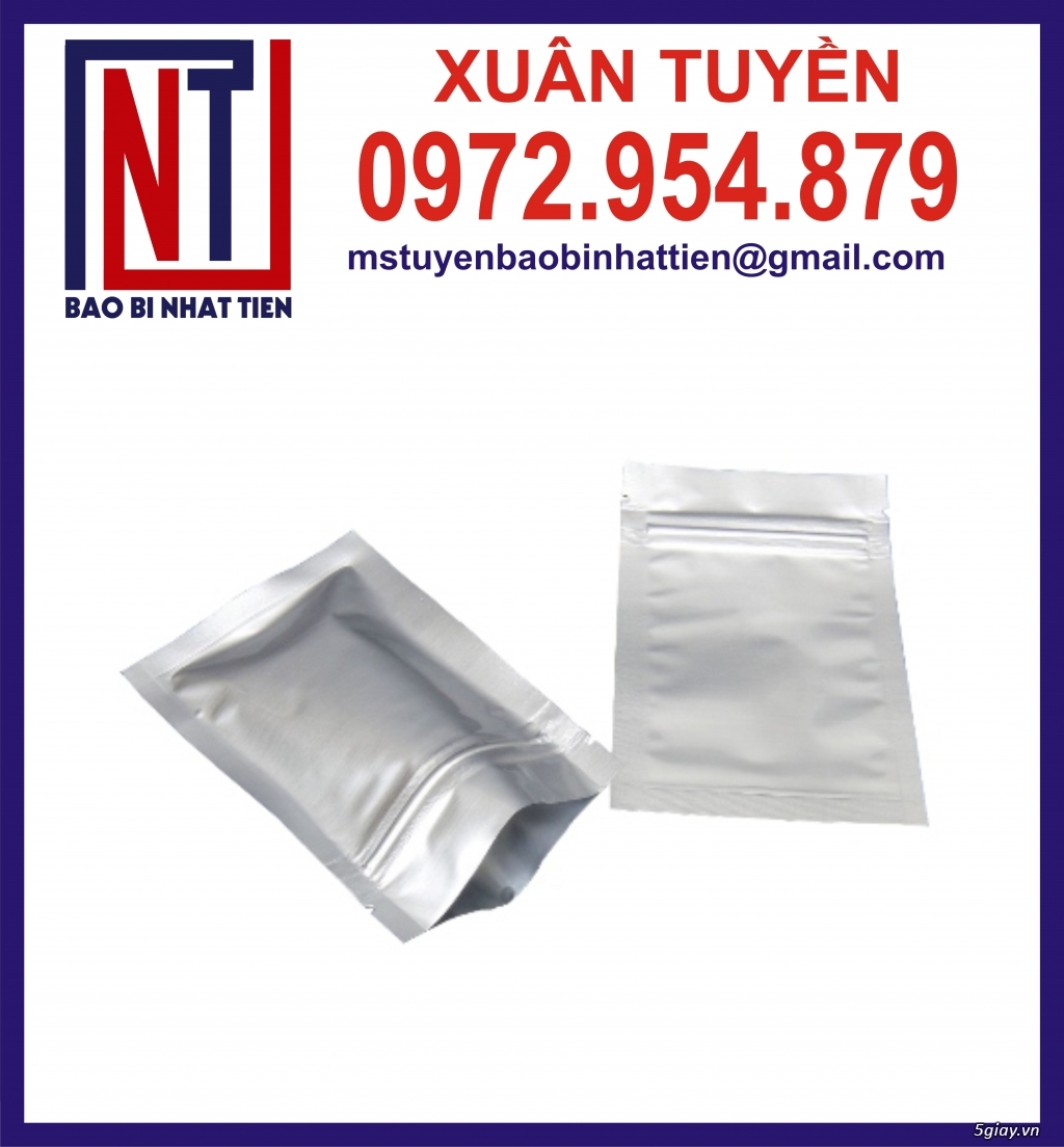 Túi bạc 3 biên có zipper, túi bạc đựng thực phẩm - 3