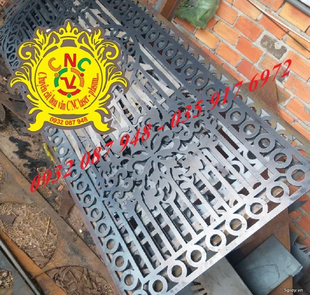 Cửa cổng hoa văn cnc laser - 2