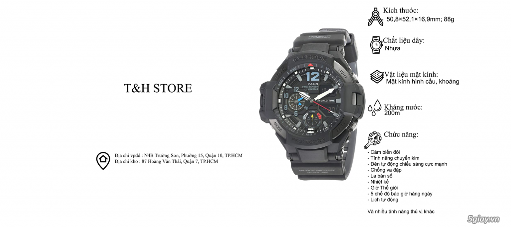 T&H Store - Chuyên đồng hồ Casio chính hãng, xách tay - 5