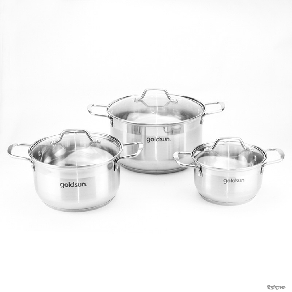 Bộ nồi inox Goldsun