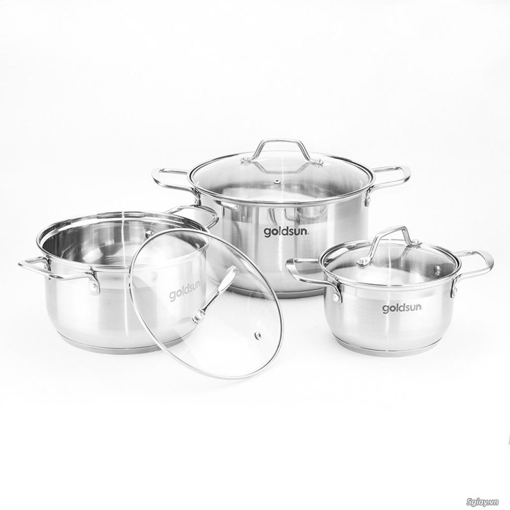 Bộ nồi inox Goldsun - 1