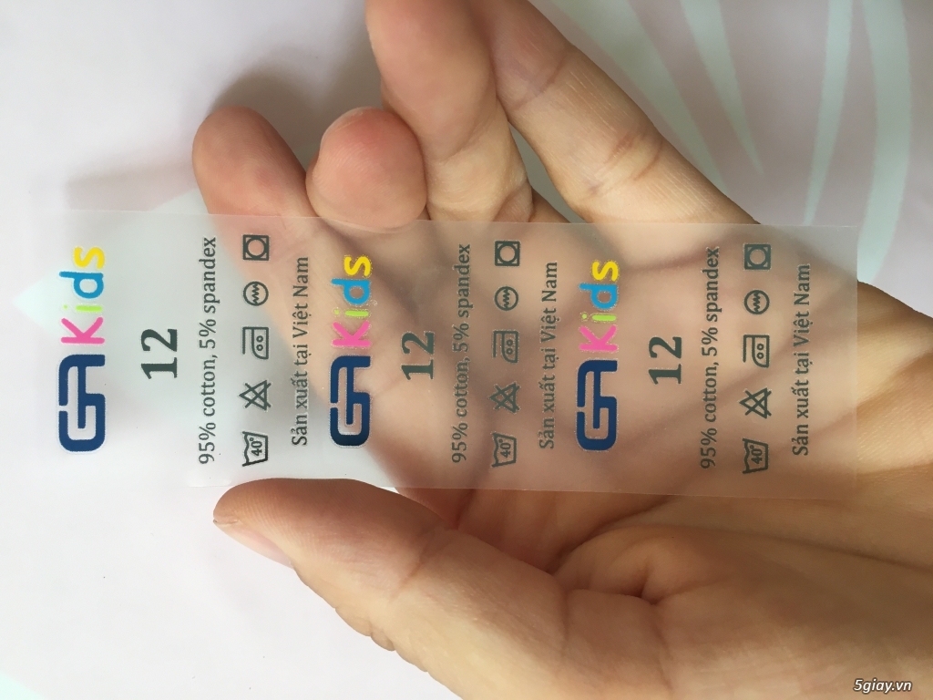 Nhãn ép nhiệt ( tem mác ép nhiệt)