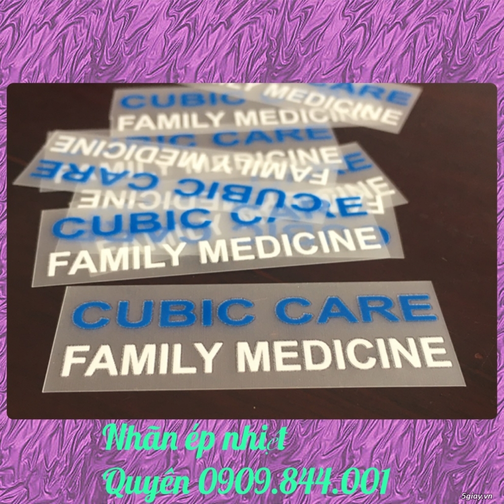 Nhãn ép nhiệt ( tem mác ép nhiệt)