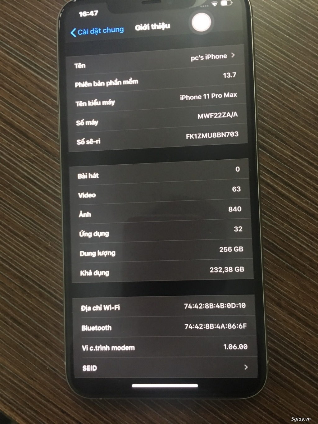 Iphone pro max silver 256gb bản za - 3