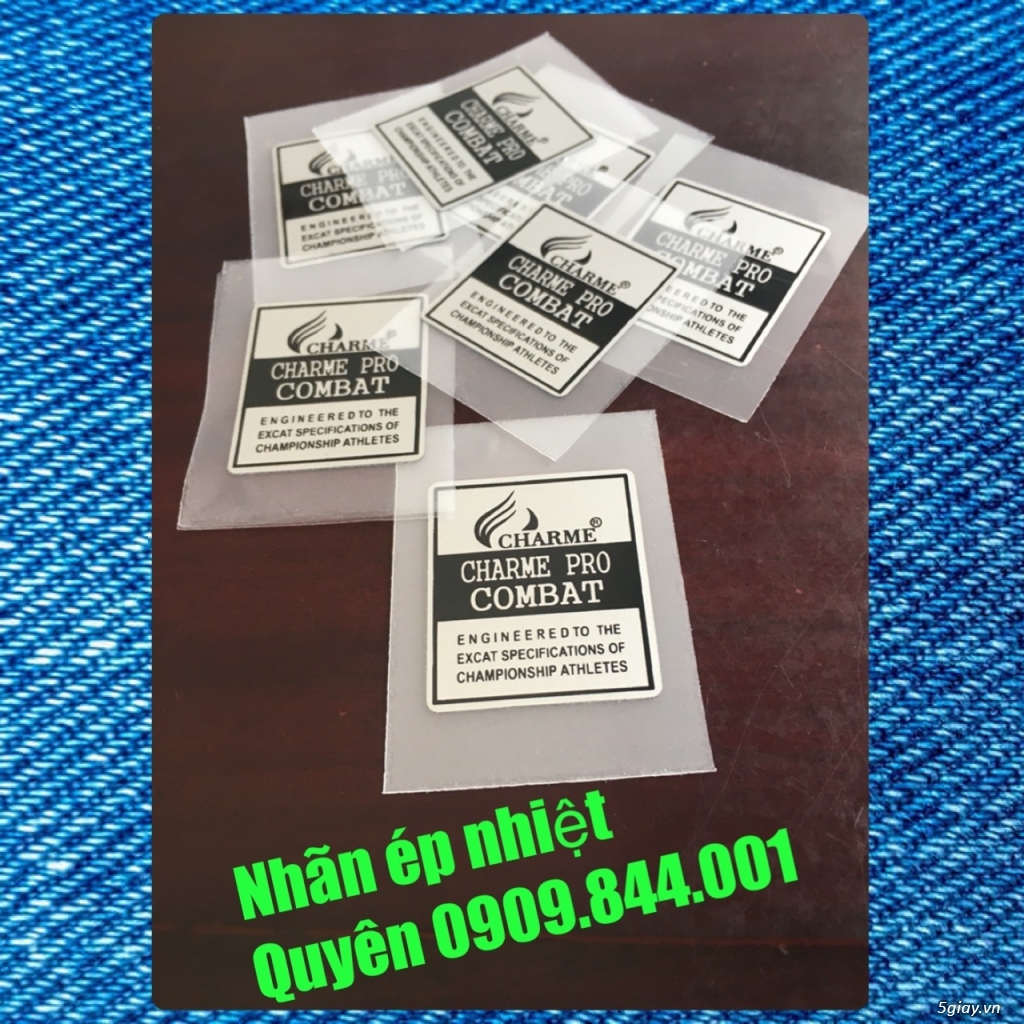 Nhãn ép nhiệt ( tem mác ép nhiệt) - 1