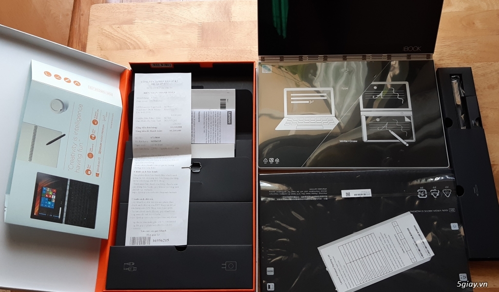 Lenovo Yogabook YB1 – X91F,Like new,Full Box,White/SSD128GB,giá mềm