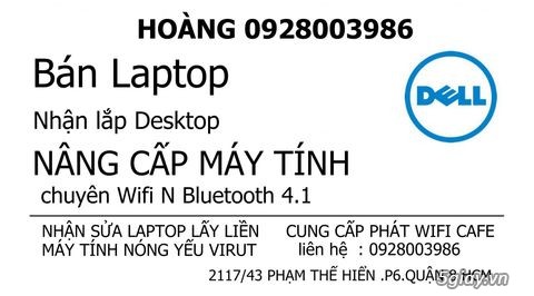 WiFi+BT4.0 laptop Dell, Asus, ACrer, Vo I3, I5, I7 kết nối chuột +key