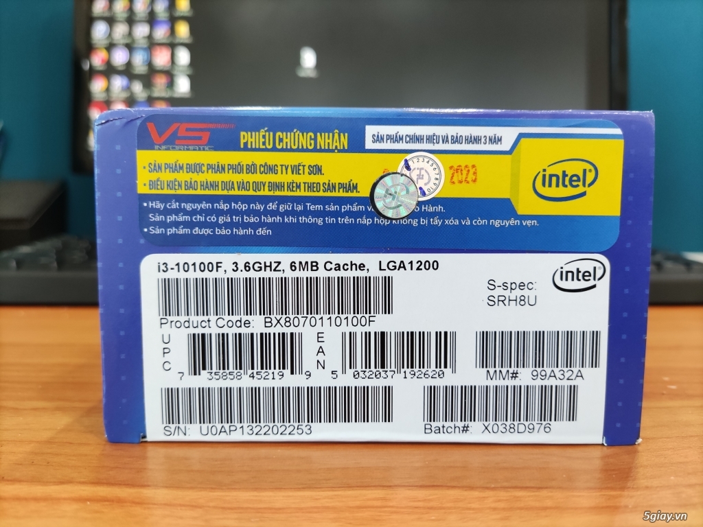 Intel 10100F new seal FullBox BH 36 tháng. - 1