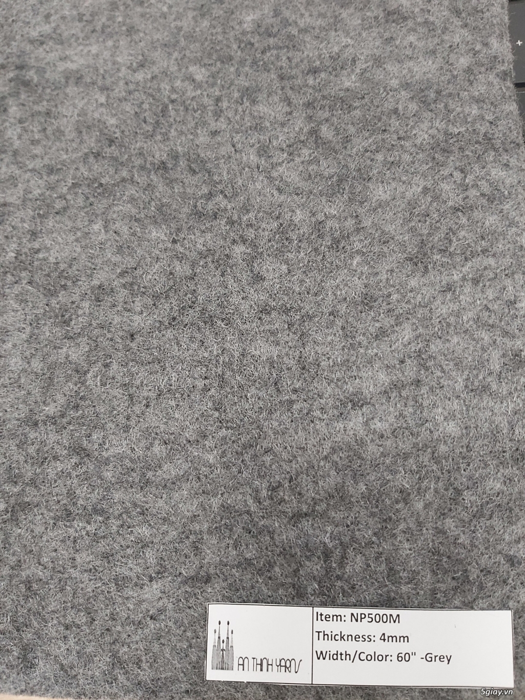 Sản xuất vải xăm kim vải nỉ làm lót nệm, lót thảm lót sàn oto - 1