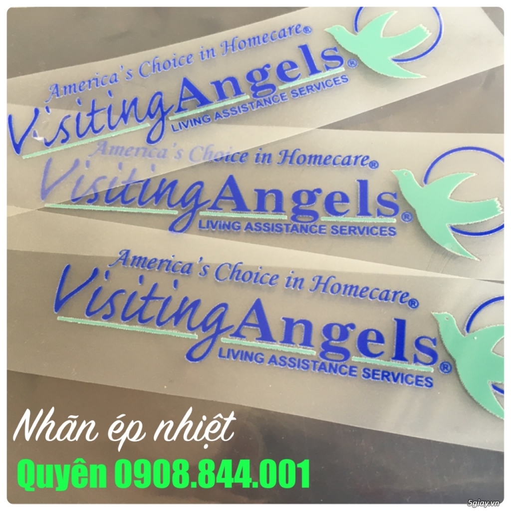 Nhãn ép nhiệt ( tem mác ép nhiệt)