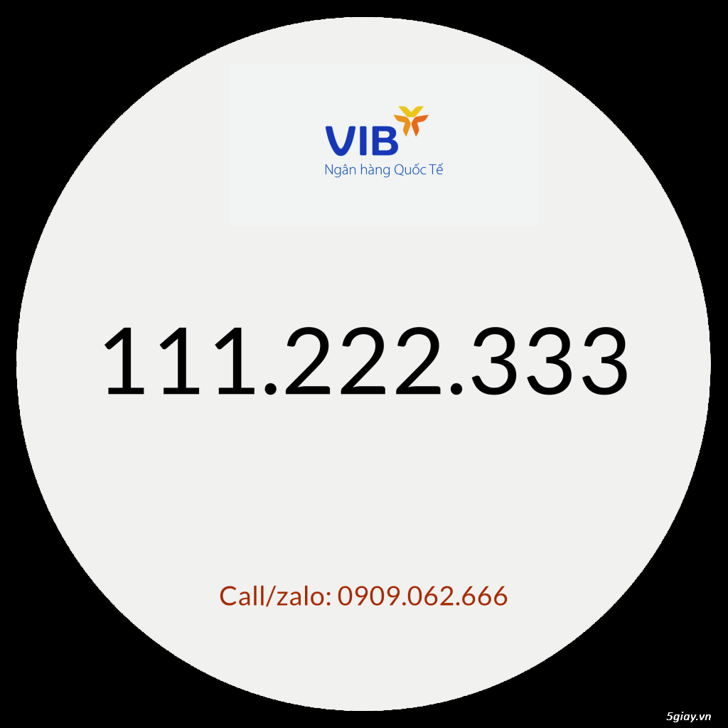 Bán tai khoản ngân hàng số đẹp vip ngân hàng quốc tế vib - 1